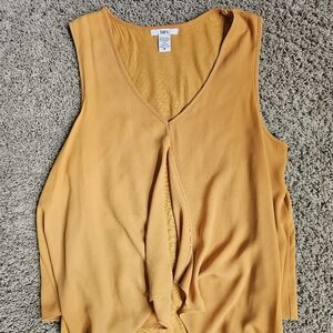 Bar III Flowy Yellow Tank Top